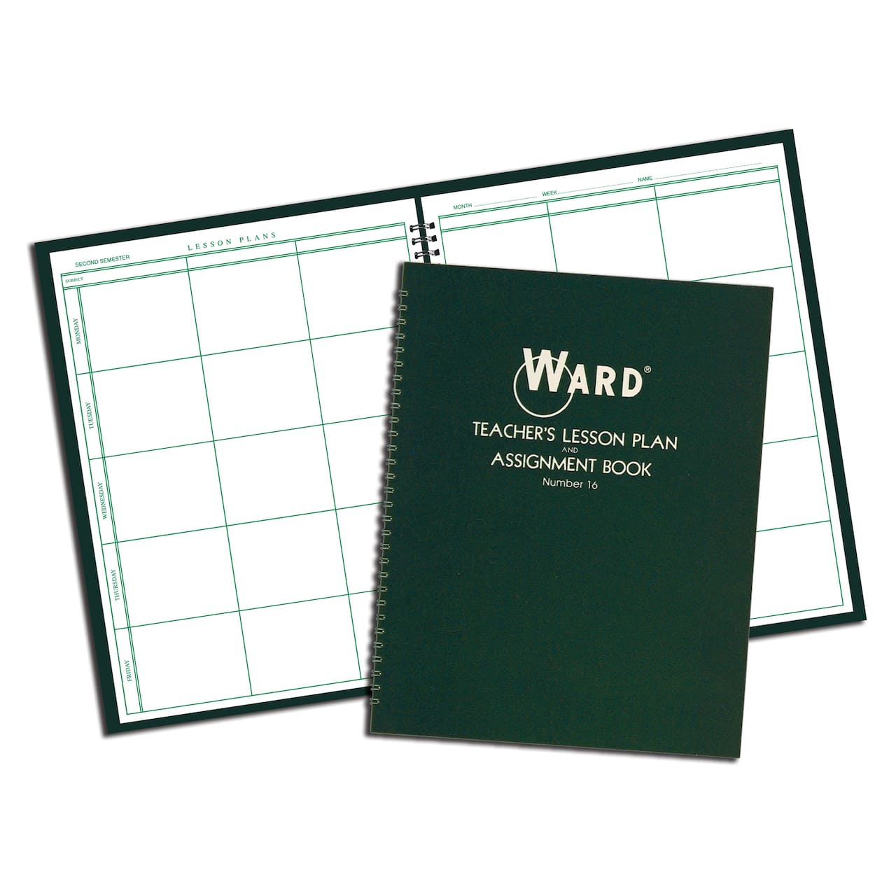 WARD&#xAE; Class Lesson Plan Book, 6 Period Regular, Pack of 4